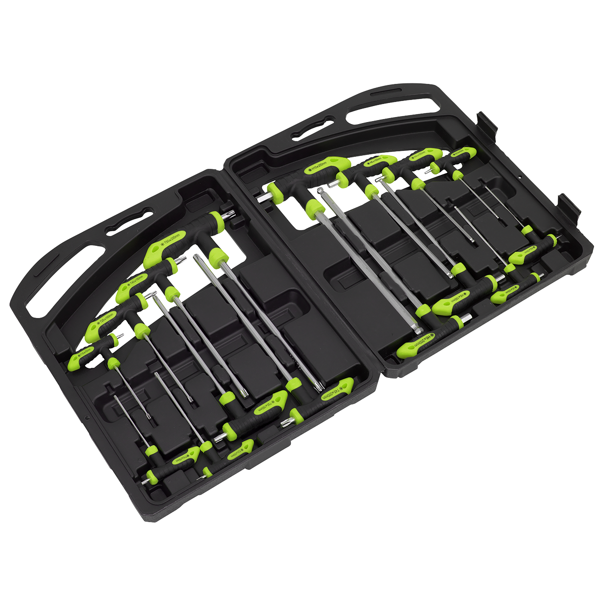 Sealey S0916 T-Handle TRX-Star & Hex Key Set 16pc
