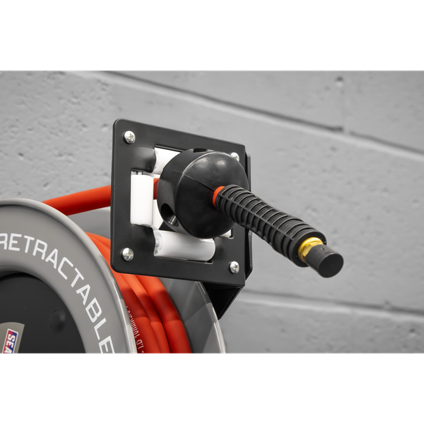 Sealey SA84 Retractable Air Hose Steel Reel 8m 10mm ID Rubber Hose