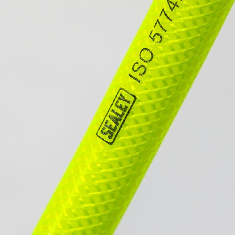 Sealey AHFC15 Air Hose High-Visibility 15m x Ø8mm with 1/4"BSP Unions