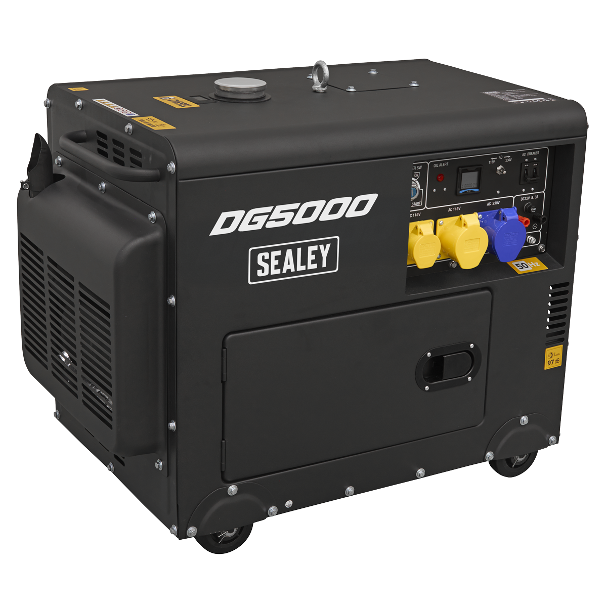 Sealey DG5000 5000W Generator 4-Stroke Engine 110/230V