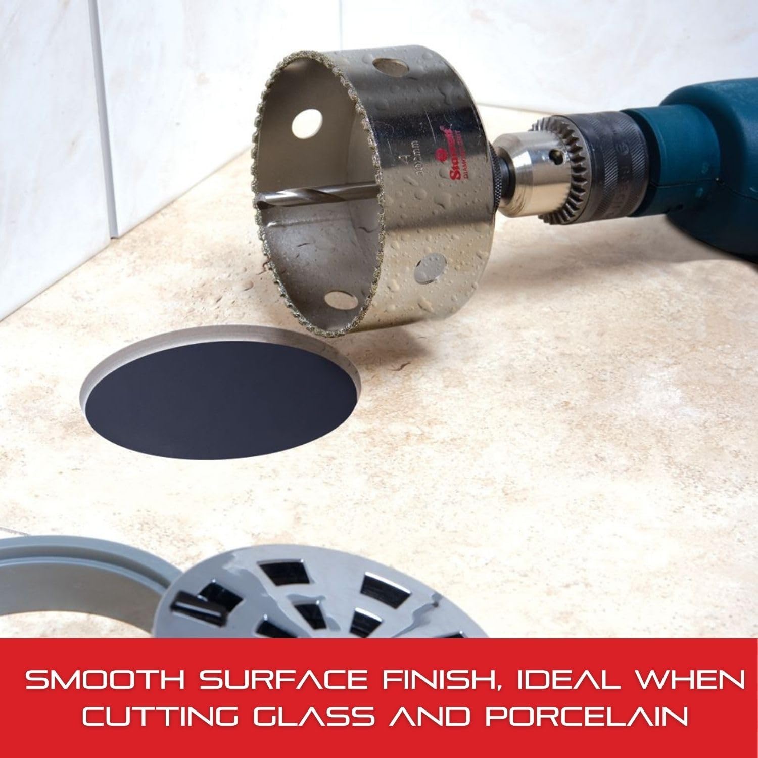 Starrett D0078 22mm 7/8" Diamond Ceramic and Abrasive Material Hole Saw