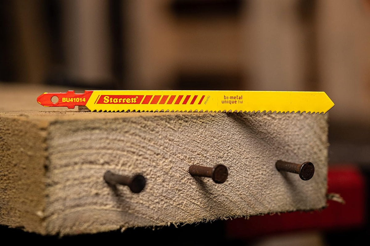Starrett BU41014-5 Multi-Purpose Jigsaw Blades 100MM 4" 10-14 TPI (5 Pcs)