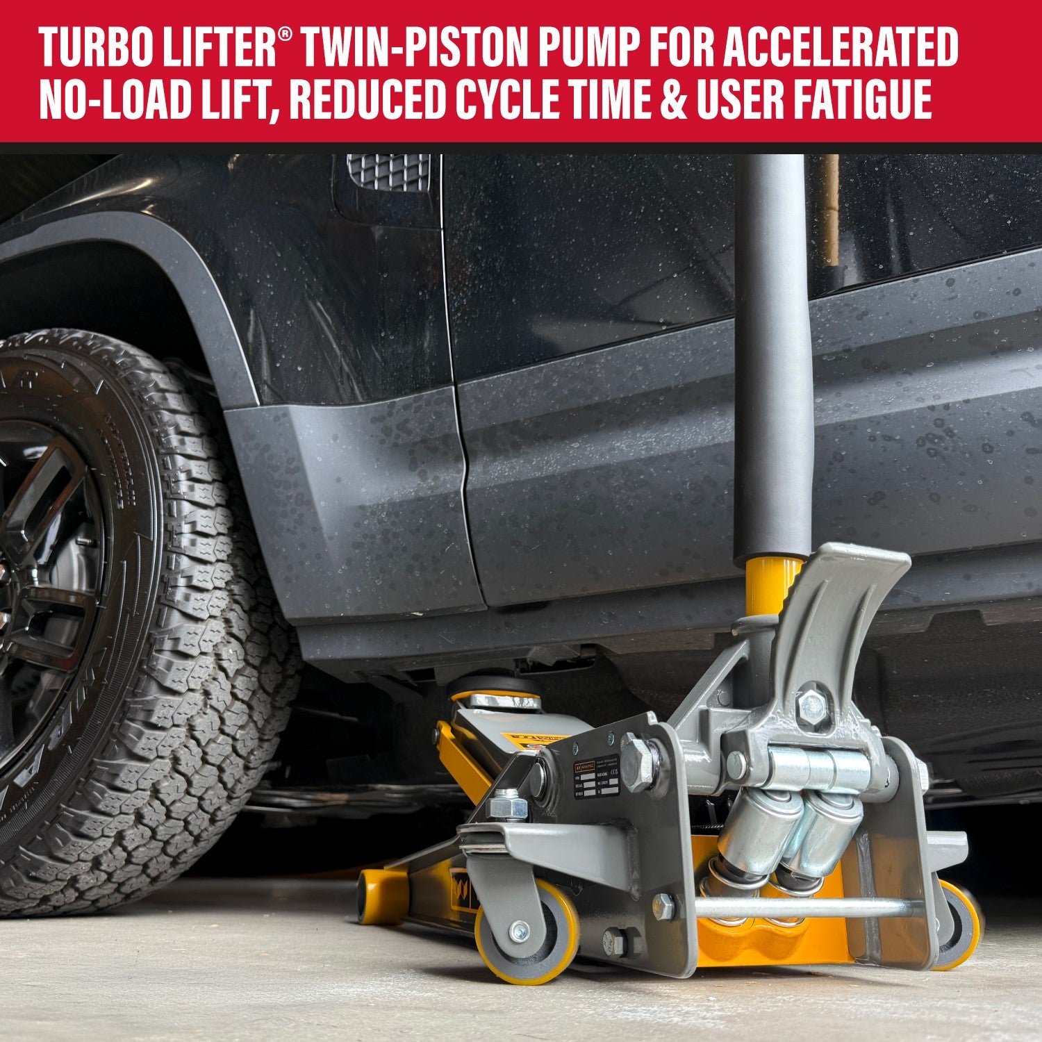 SIP 09715 WINNTEC +SERIES 3.7 Ton Extreme Trolley Jack