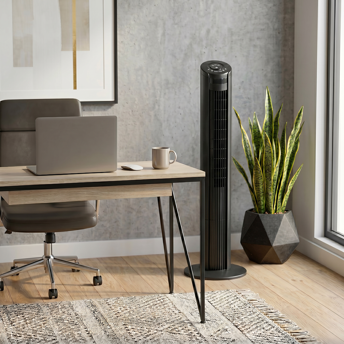 Sealey STF42 3-Speed Oscillating Tower Fan 42" 230V