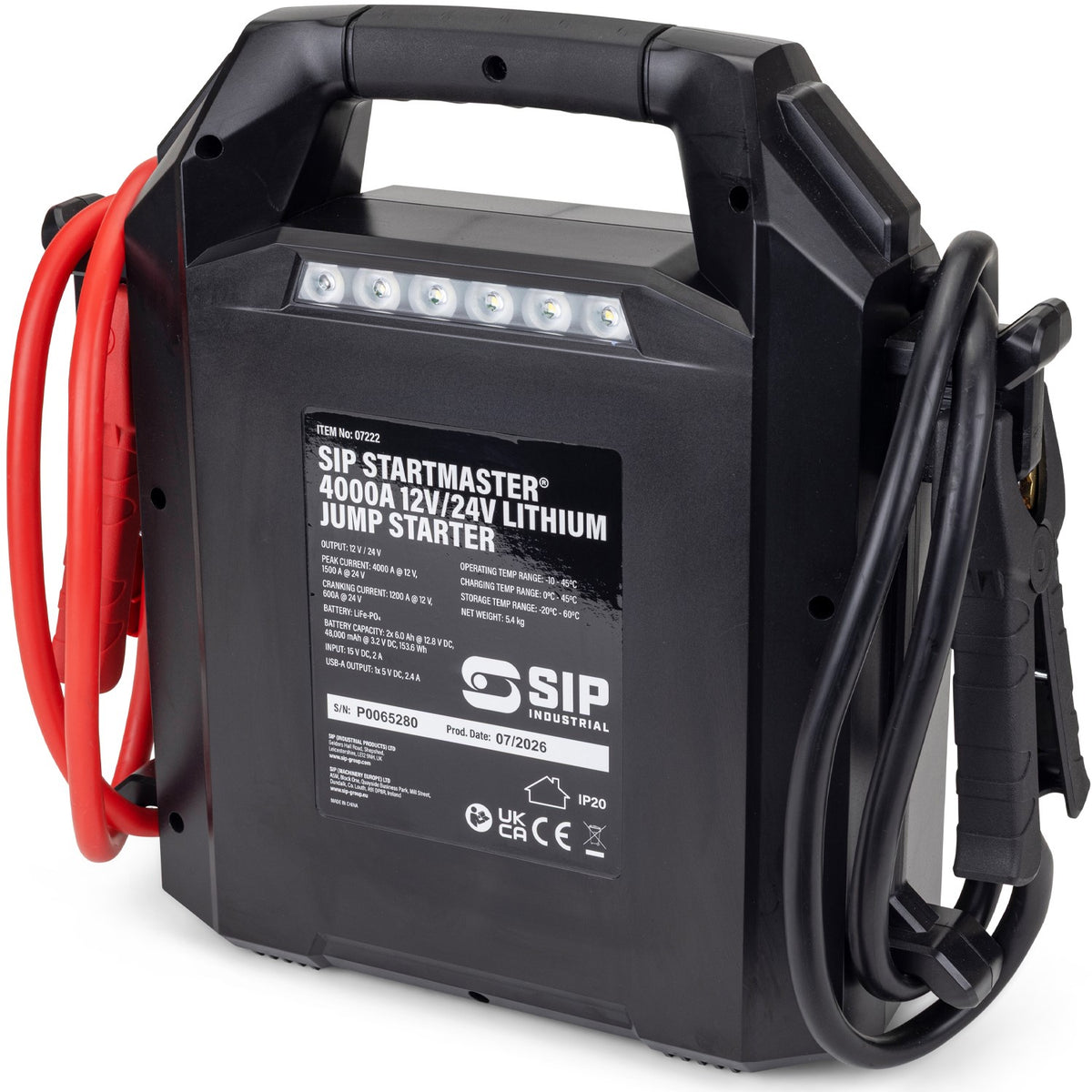 SIP 07222 STARTMASTER® 4000A 12/24V Lithium Jump Starter