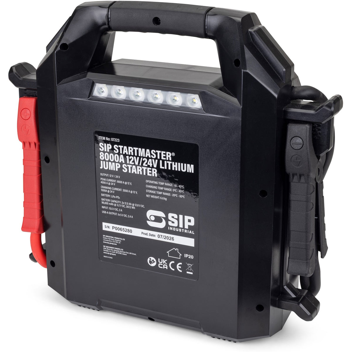 SIP 07223 STARTMASTER® 8000A 12/24V Lithium Jump Starter