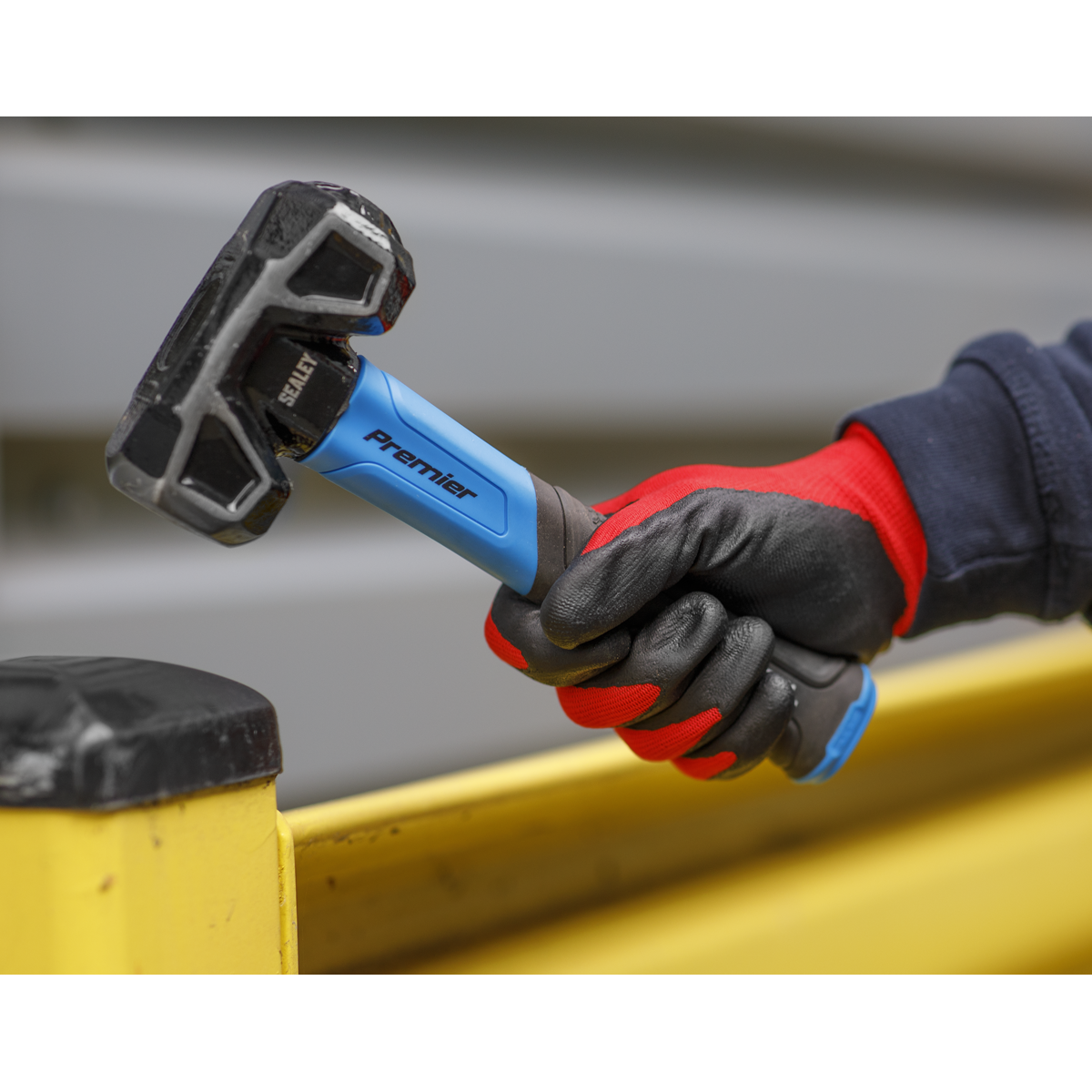 Sealey 9125L Flexi Grip Nitrile Palm Gloves (Large) - Pair