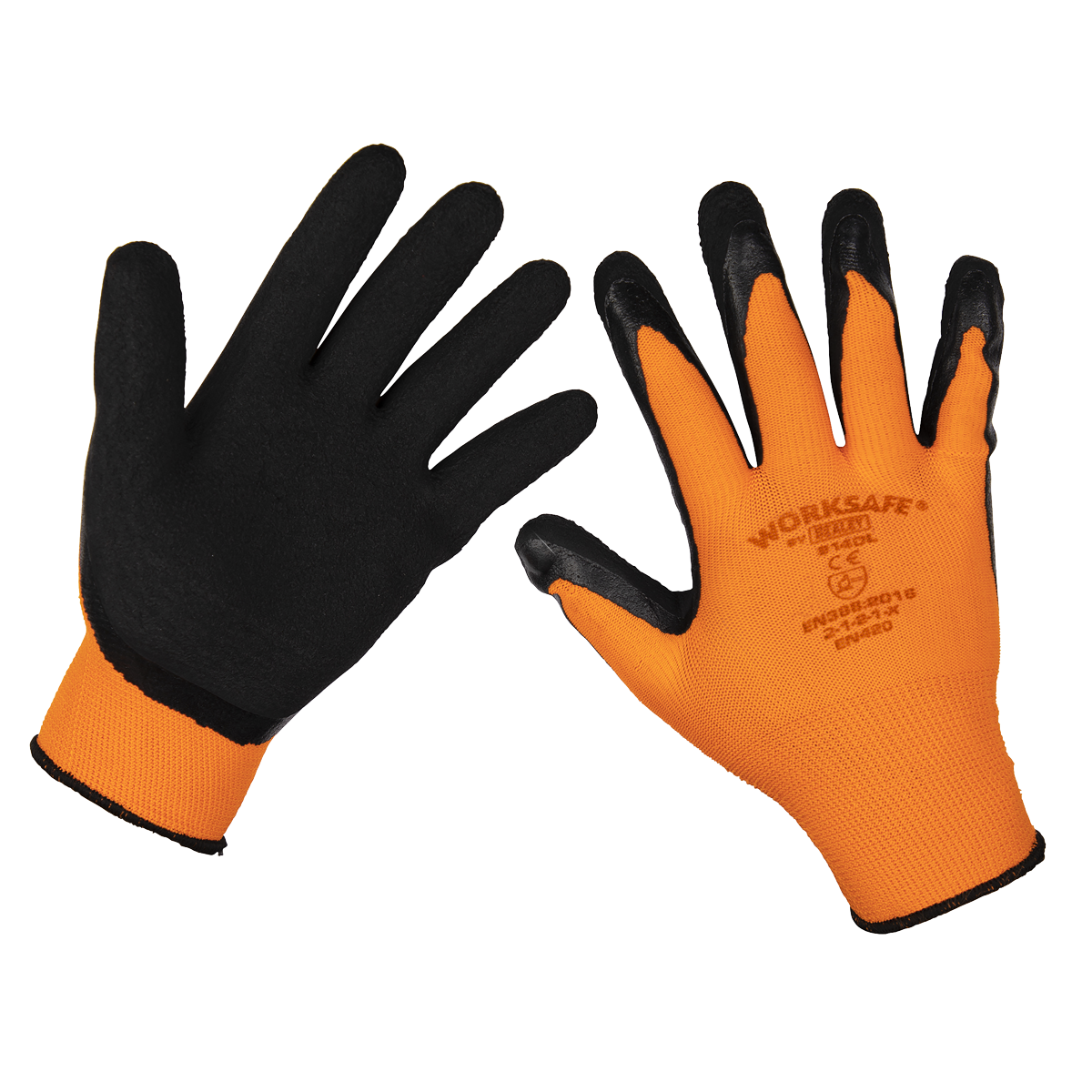 Sealey 9140L/12 Foam Latex Gloves (Large) - Pack of 12 Pairs