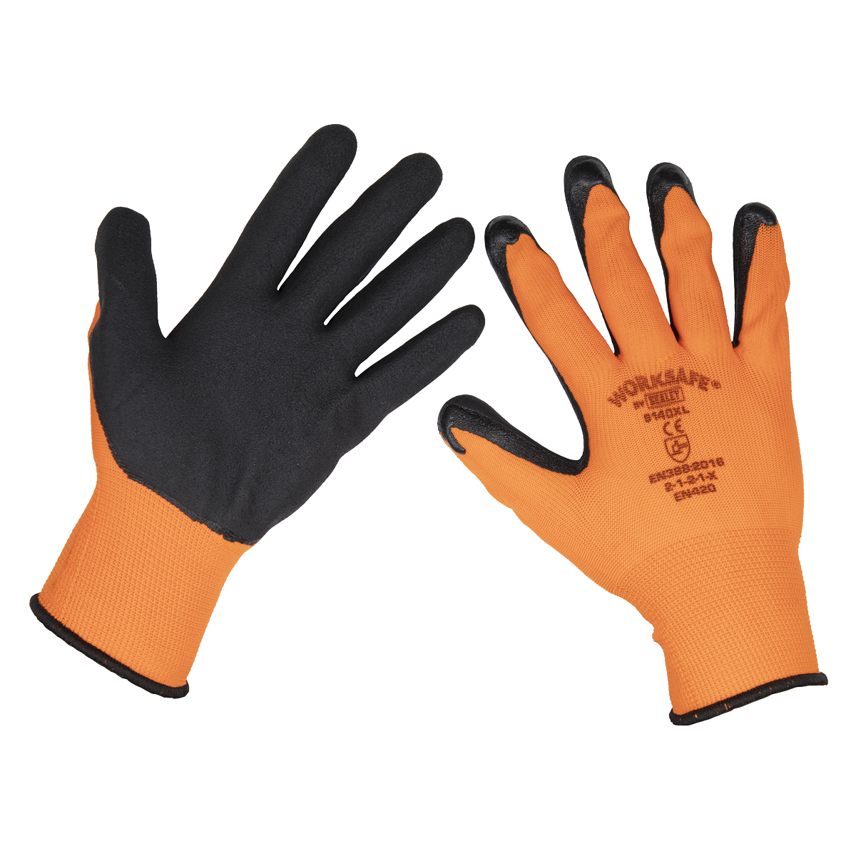 Sealey 9140XL/12 Foam Latex Gloves (X-Large) - Pack of 12 Pairs