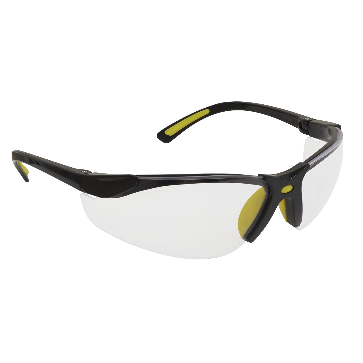 Sealey 9213 Worksafe Zante Style Clear Safety Glasses with Flexi Arms