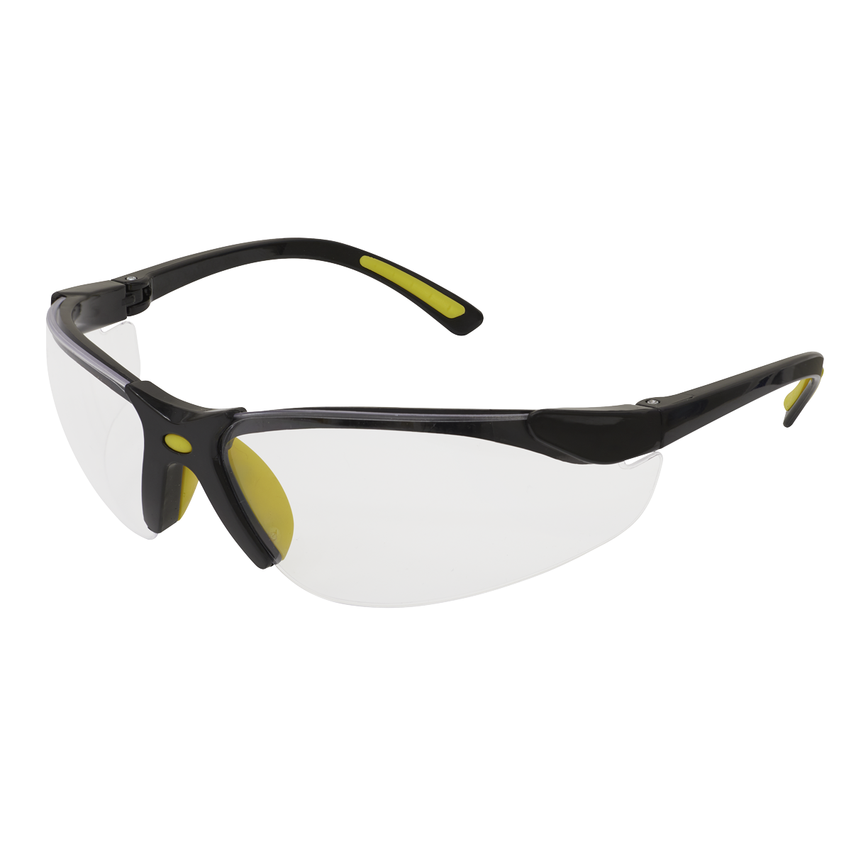 Sealey 9213 Worksafe Zante Style Clear Safety Glasses with Flexi Arms