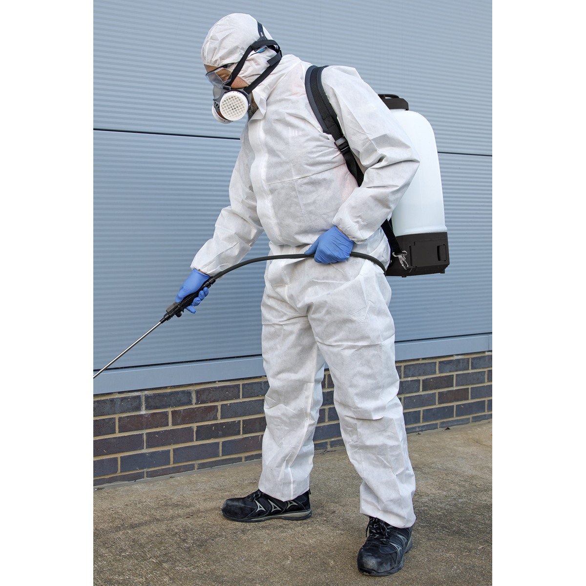 Sealey 9601L Disposable Coverall White - Large