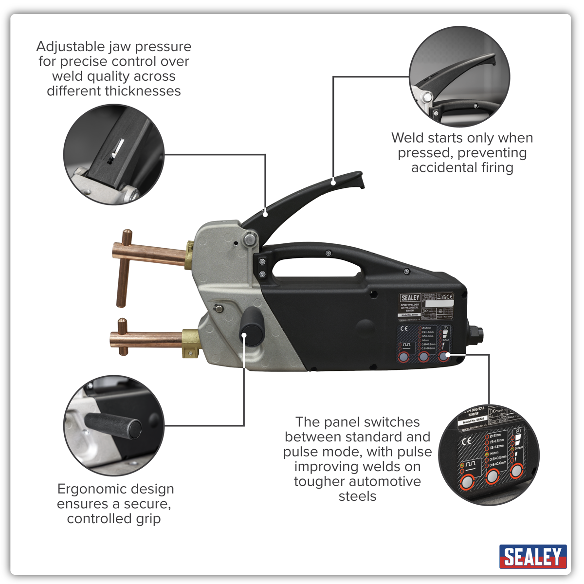 Sealey SR123 Spot Welder with Digital Timer