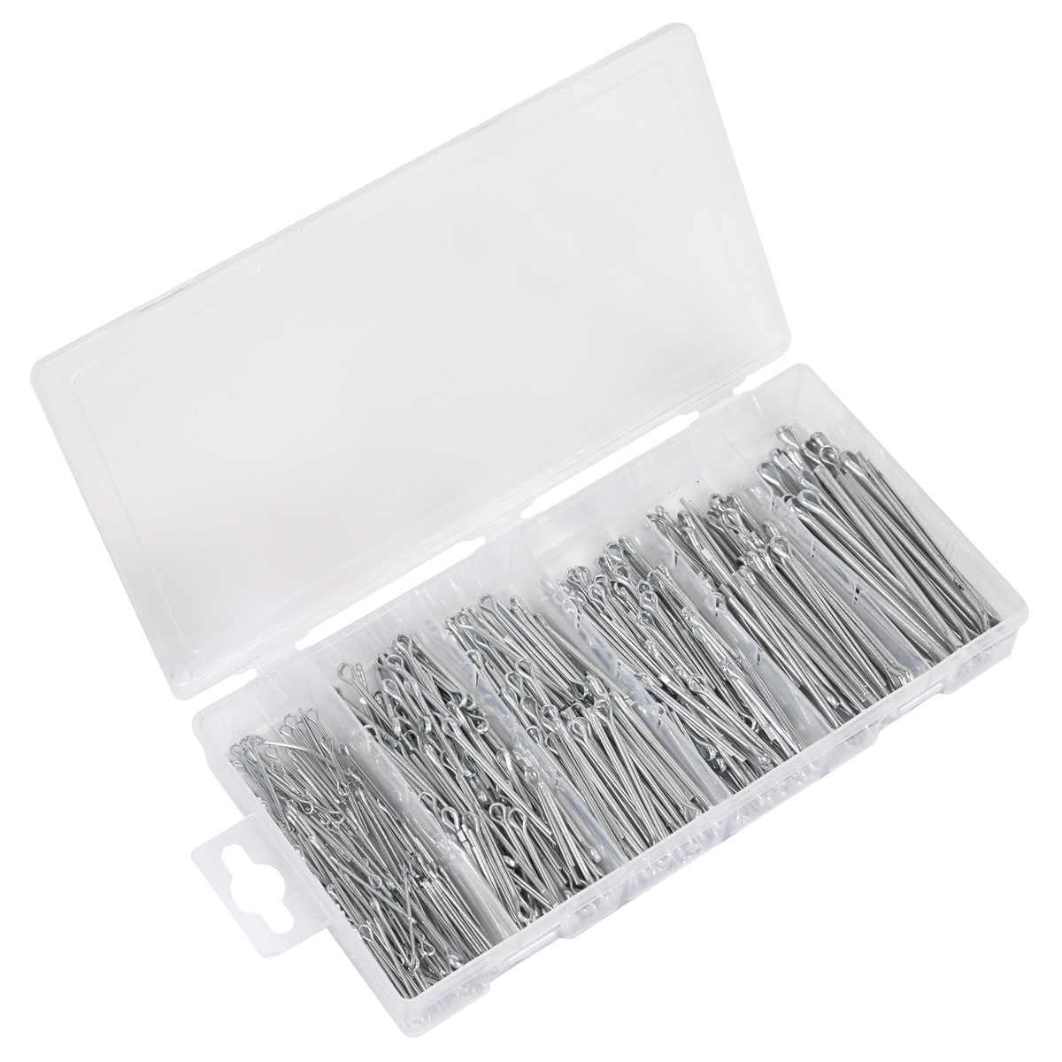 Sealey AB001SP Metric/Imperial Split Pin Assortment 555pc - Small Sizes