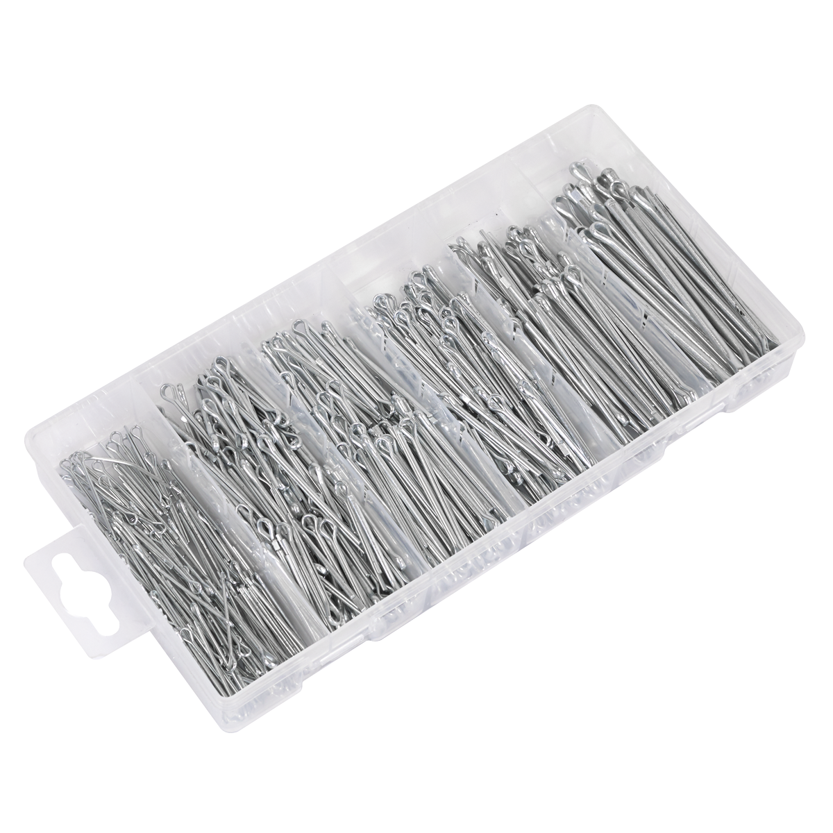 Sealey AB001SP Metric/Imperial Split Pin Assortment 555pc - Small Sizes