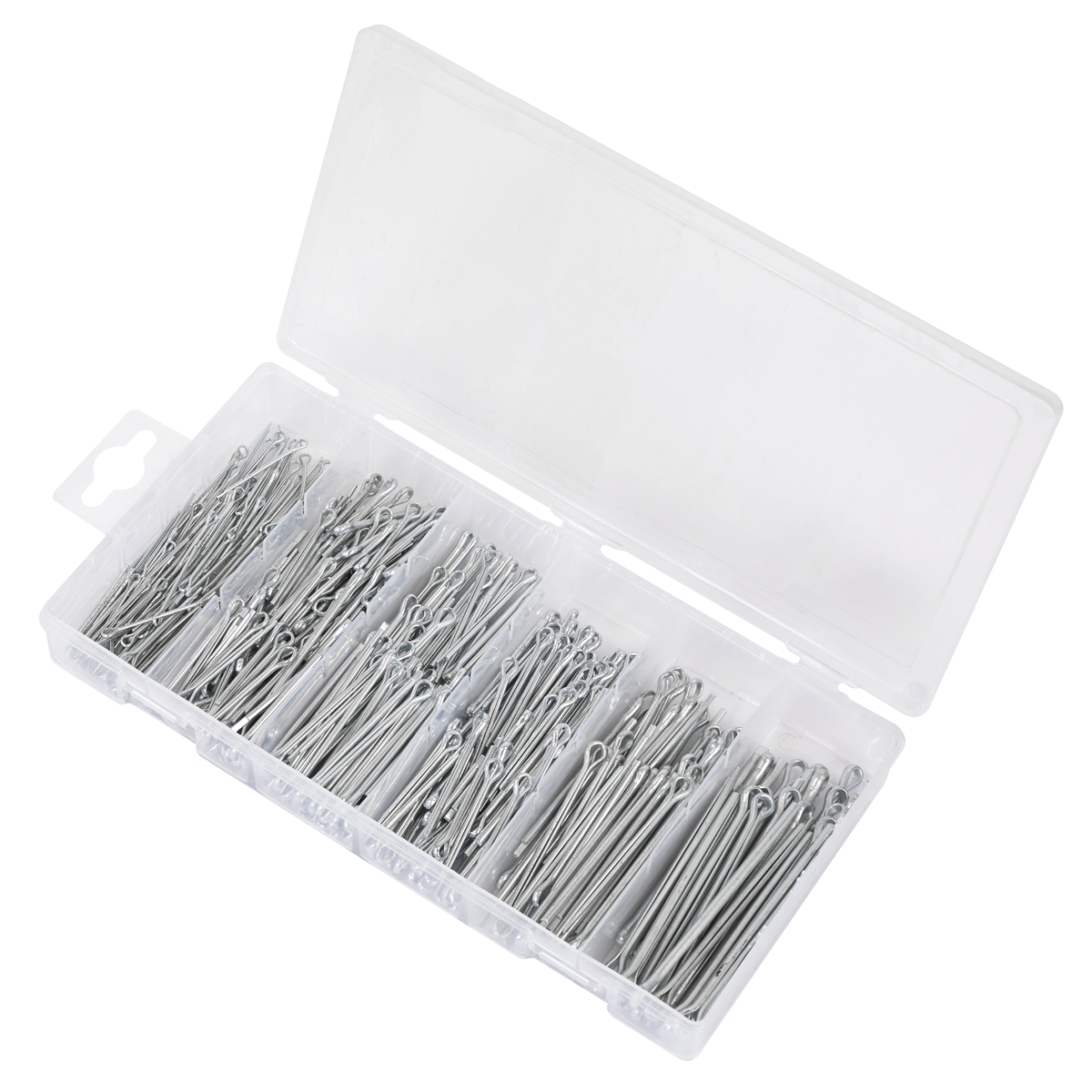Sealey AB001SP Metric/Imperial Split Pin Assortment 555pc - Small Sizes