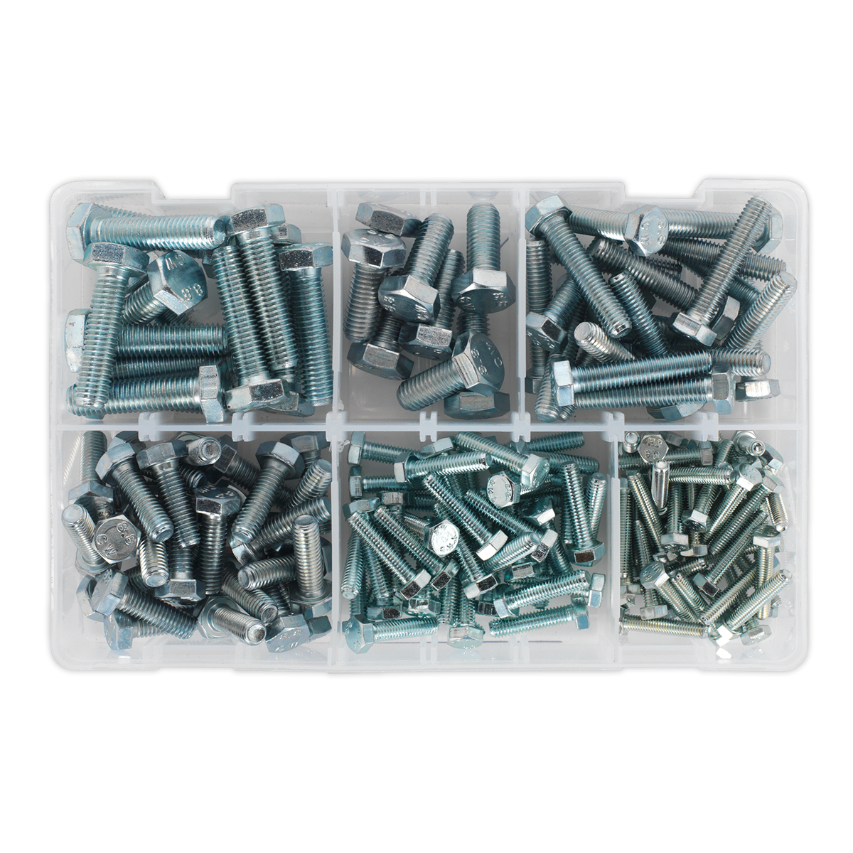 Sealey AB048SS Setscrew Assortment 150pc Metric M5-M10 High Tensile