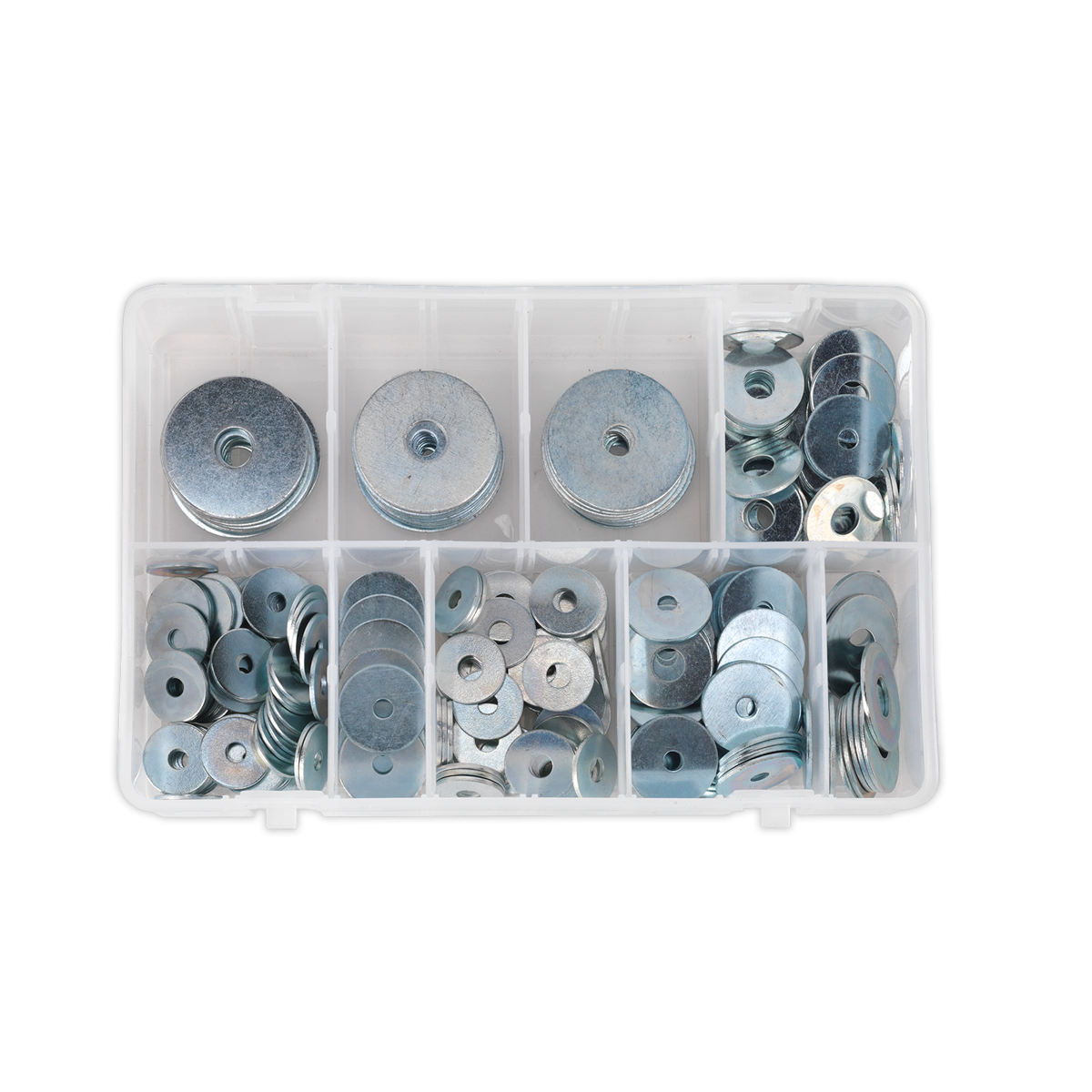Sealey AB059RW Repair Washer Assortment 240pc M5-M10 Metric Zinc Plated