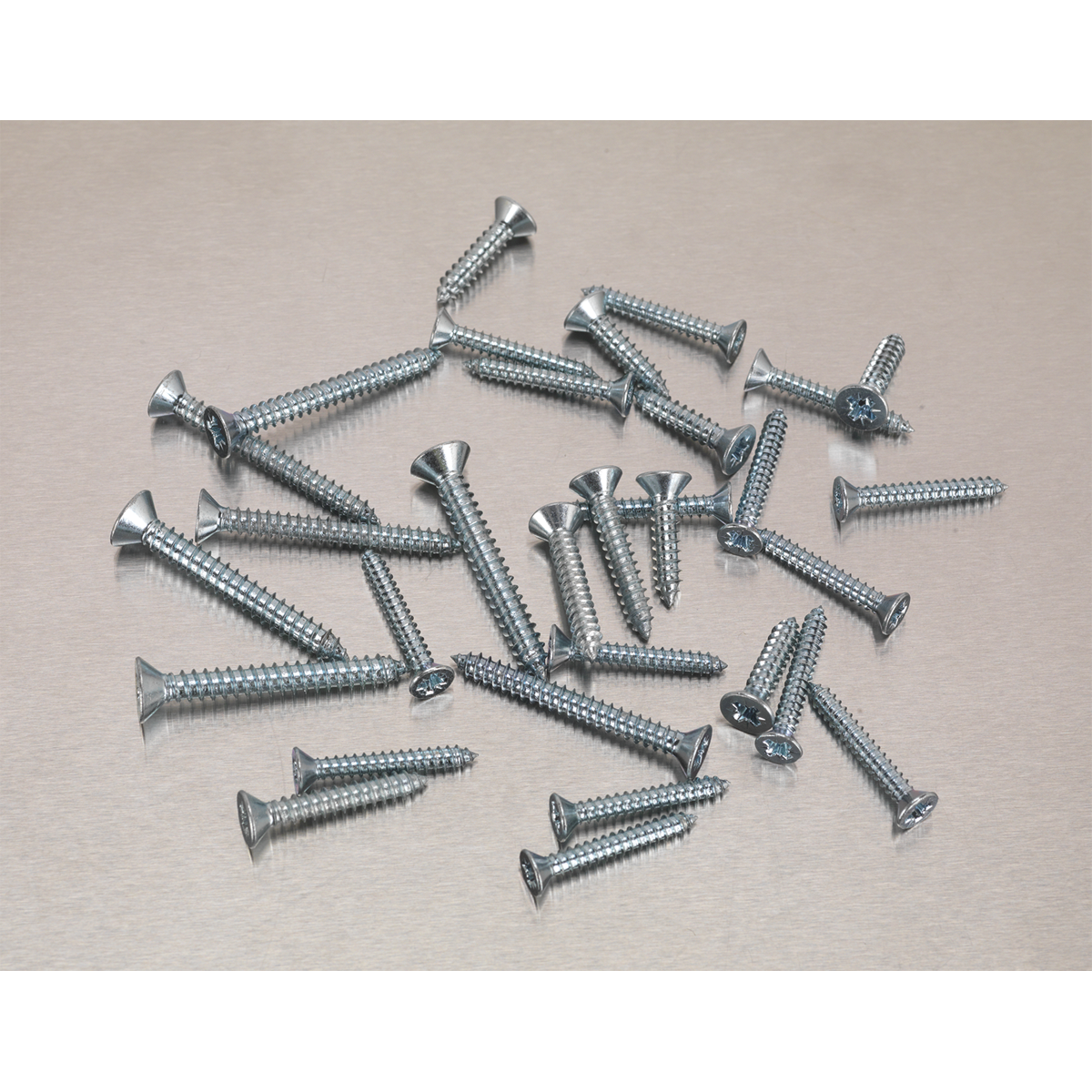 Sealey AB062STCS Self Tapping Screw Assortment DIN 7982 510pc Countersunk Pozi Zinc