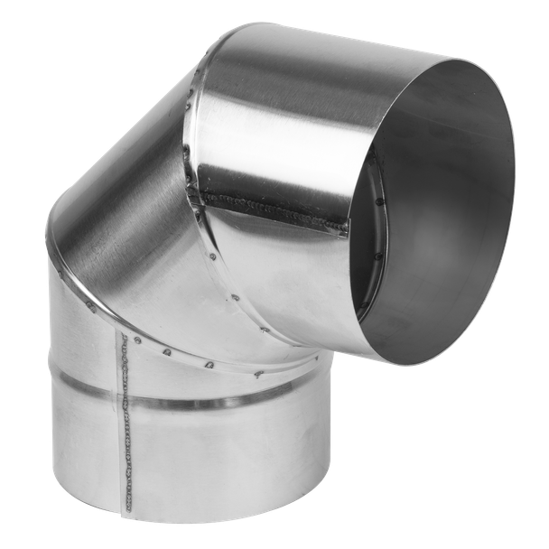 Sealey ABI1000AK3 Stainless Steel Exhaust/Flue 90° Bend for ABI600 & ABI1000 120mm
