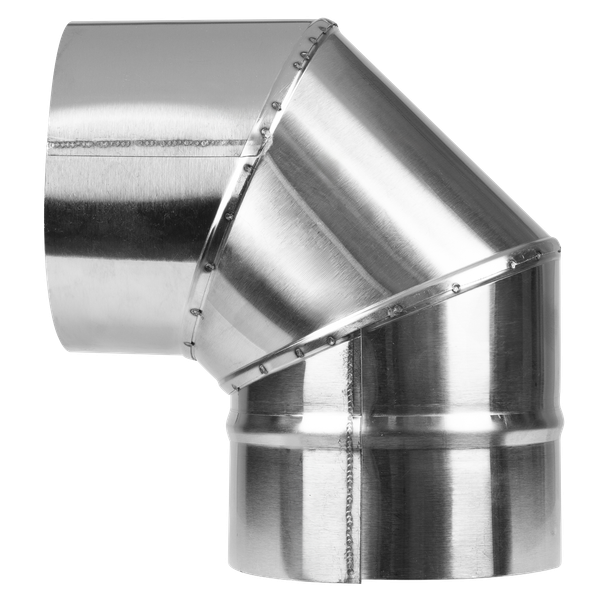 Sealey ABI1000AK3 Stainless Steel Exhaust/Flue 90° Bend for ABI600 & ABI1000 120mm