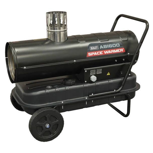 Sealey ABI600 Space Warmer® Indirect Kerosene/Diesel Heater with Wheels 68,000Btu/hr