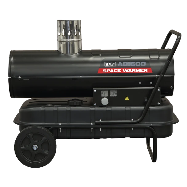 Sealey ABI600 Space Warmer® Indirect Kerosene/Diesel Heater with Wheels 68,000Btu/hr