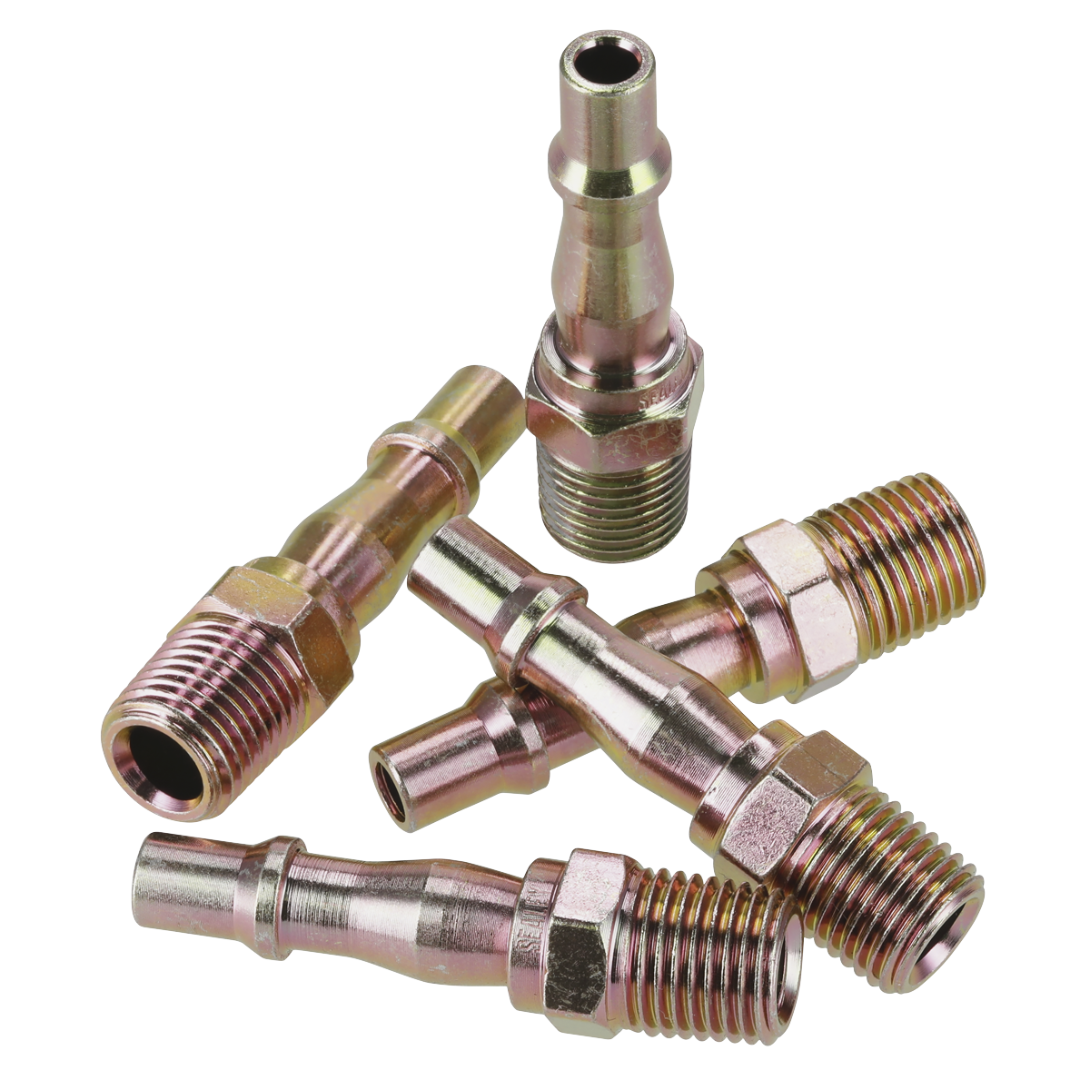 Sealey ACX04 Screwed Adaptor Male 1/4"BSPT Pack of 5