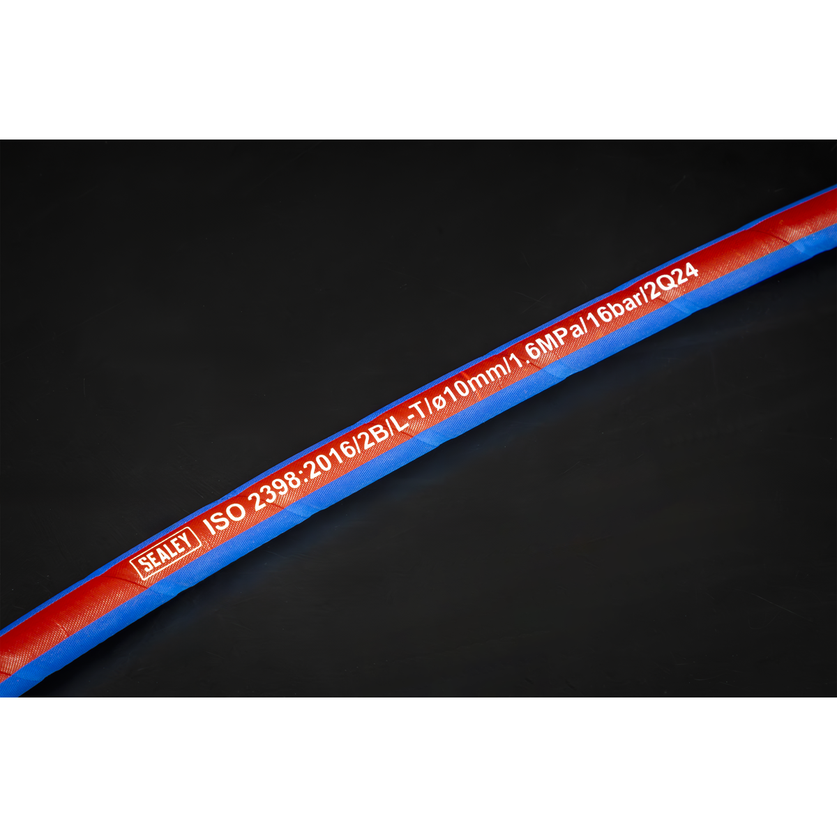 Sealey AH10R/38 Extra-Heavy-Duty Air Hose with 1/4"BSP Unions 10m x 10mm