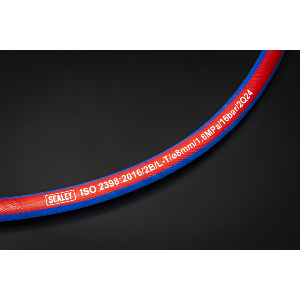 Sealey AH5R Extra-Heavy-Duty Air Hose with 1/4"BSP Unions 5m x 8mm