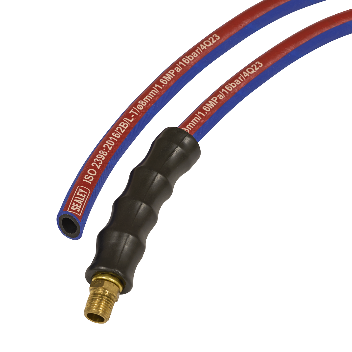 Sealey AH5R Extra-Heavy-Duty Air Hose with 1/4"BSP Unions 5m x 8mm