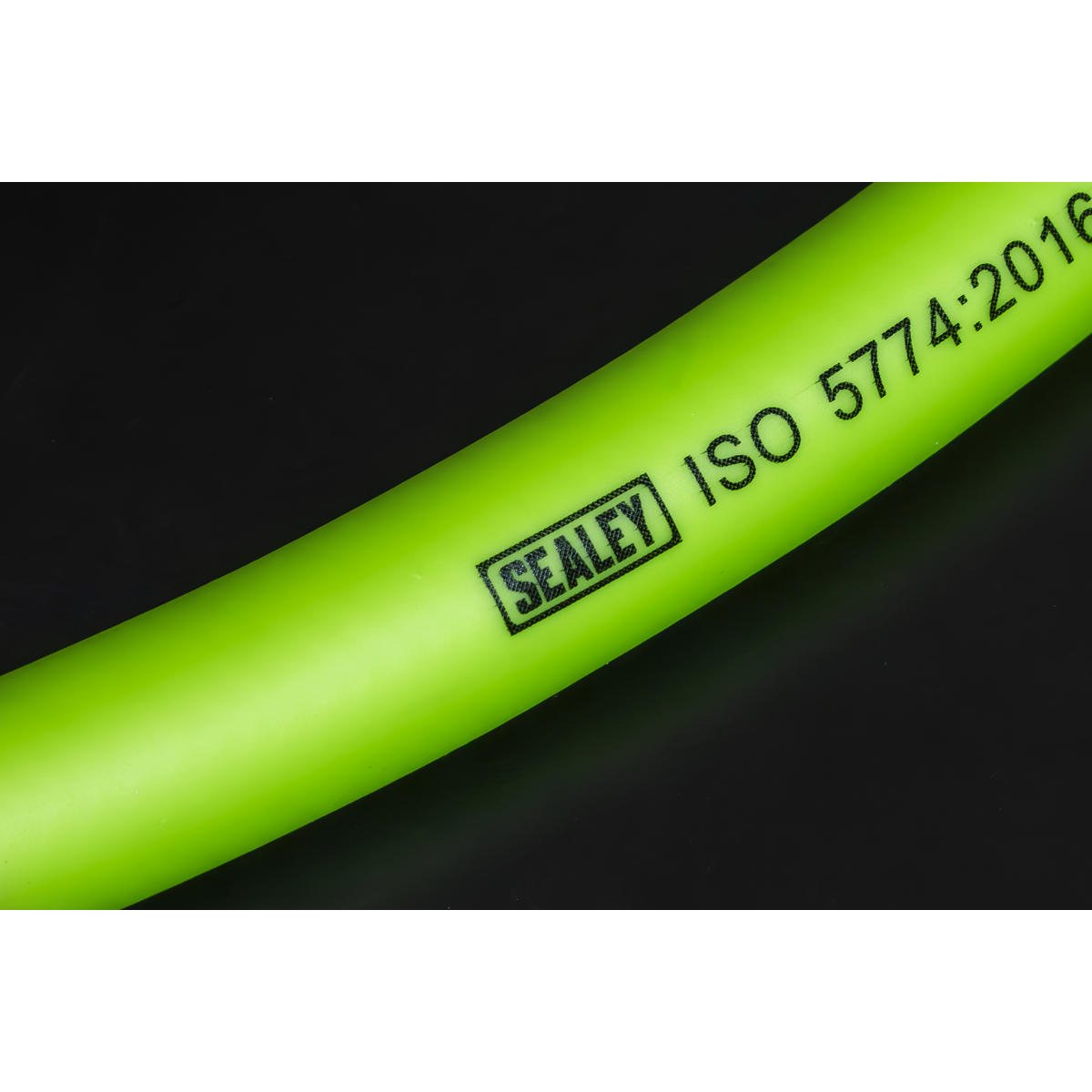 Sealey AHHC10G High-Visibility Hybrid Air Hose with 1/4"BSP Unions 10m x 8mm