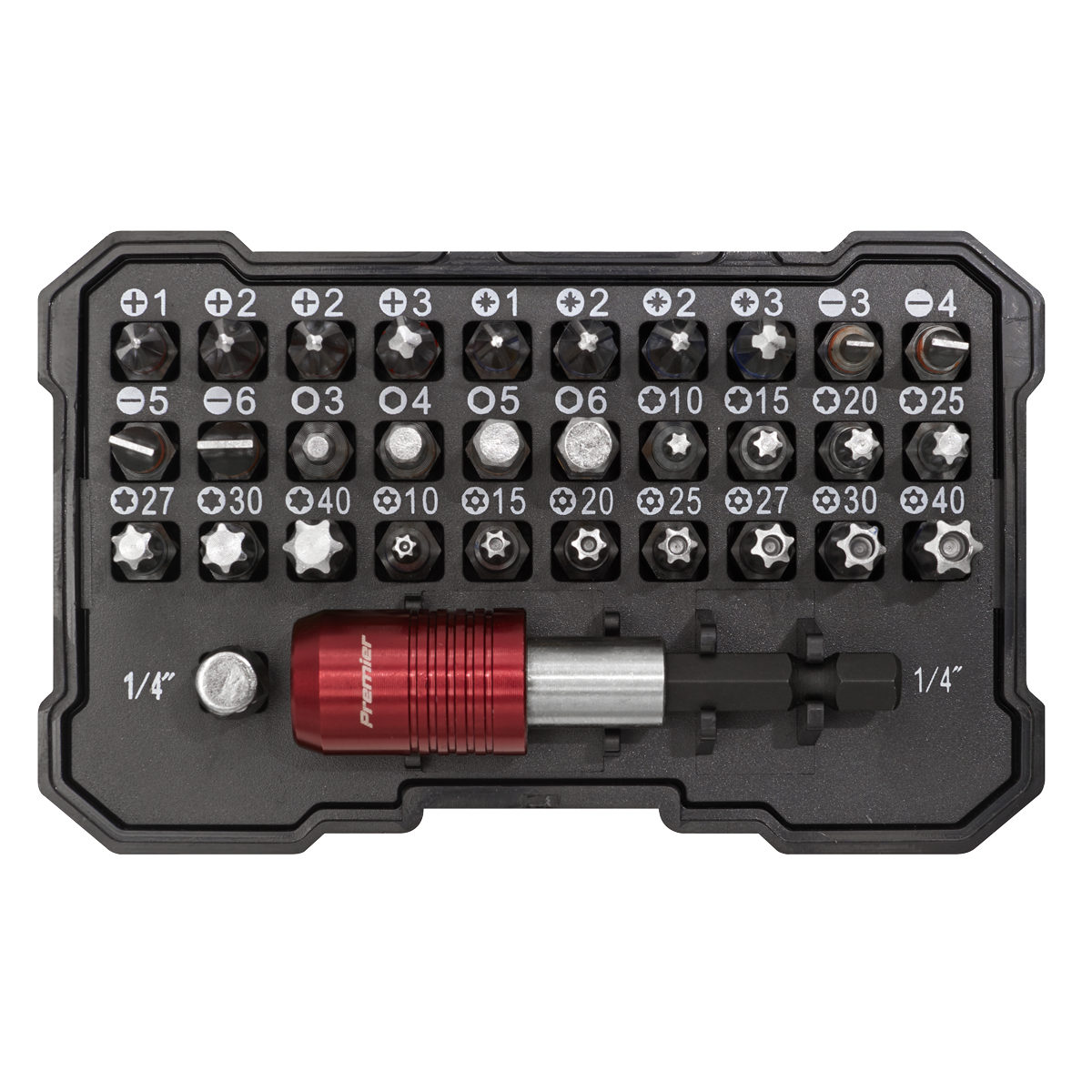 Sealey AK2110 Premier Colour-Coded Power Tool Bit Set 32pc
