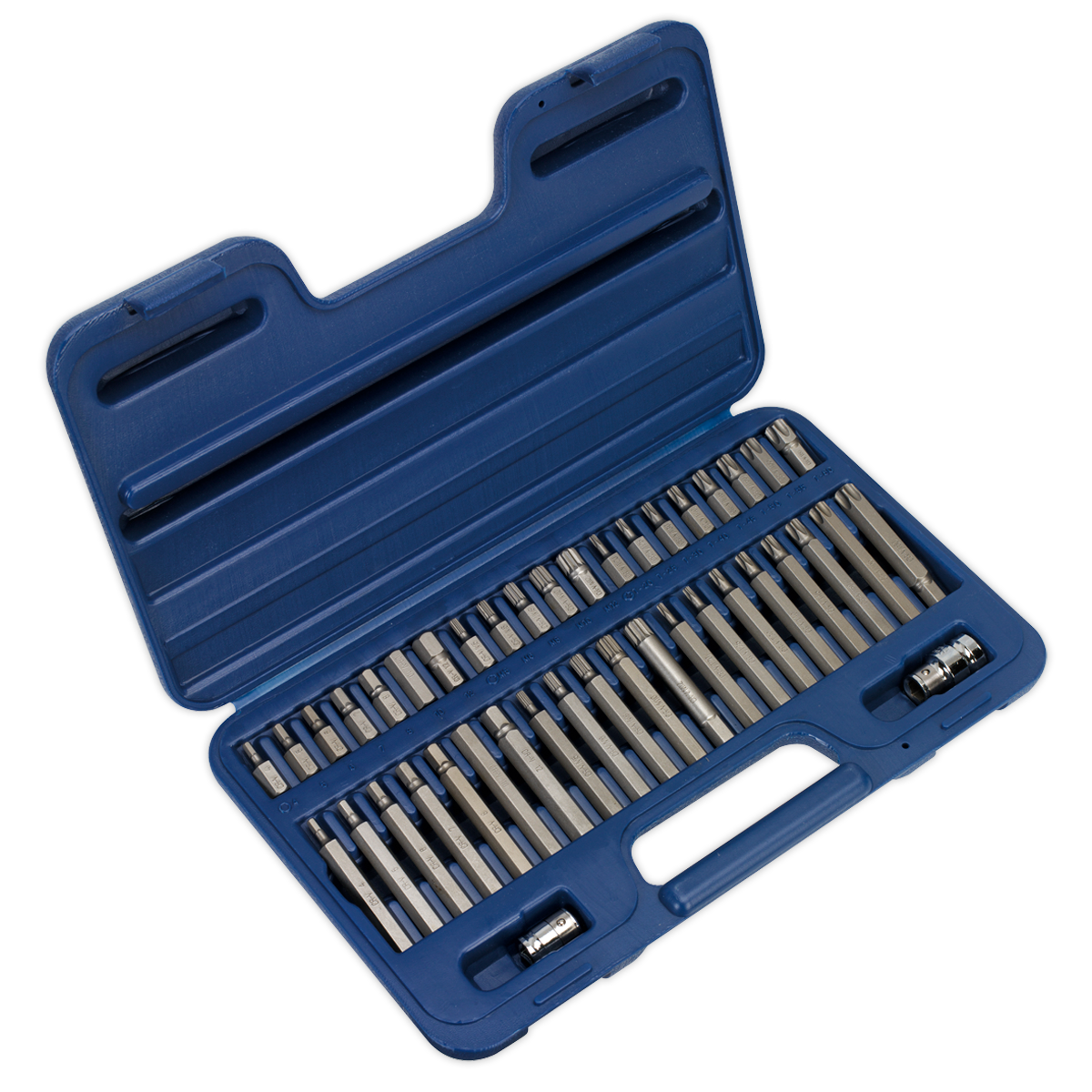 Sealey APCOMBOBBTK58 Topchest & Rollcab Combination 15 Drawer with Ball Bearing Slides - Black & 147pc Tool Kit