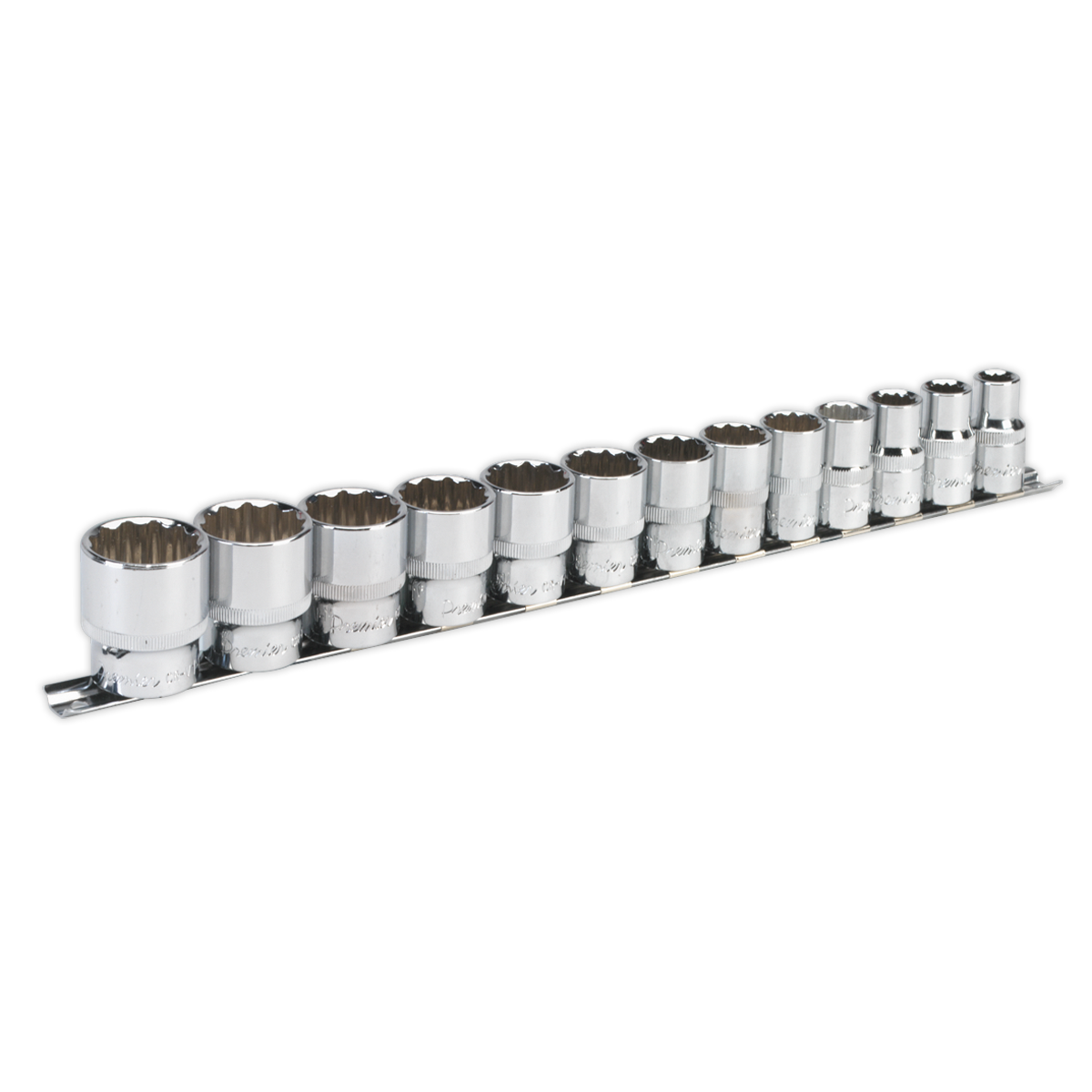 Sealey AK2674 Socket Set 13pc 1/2"Sq Drive 12pt WallDrive® Imperial