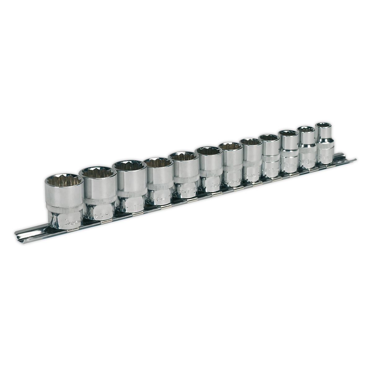 Sealey AK2682 Socket Set 12pc 3/8"Sq Drive 12pt WallDrive® Metric