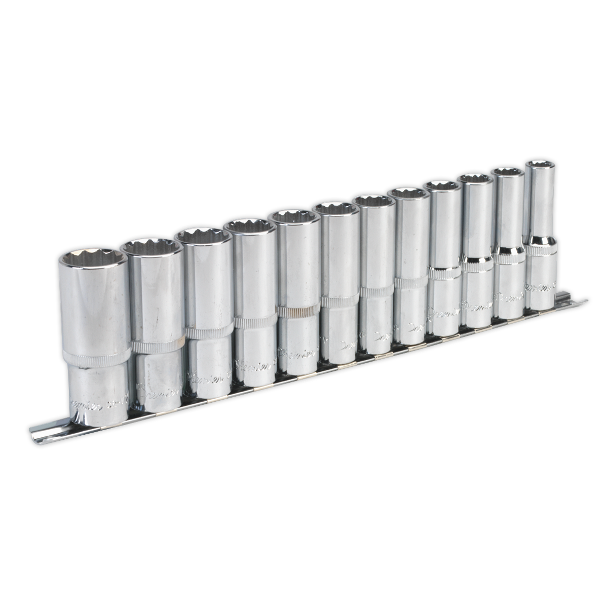 Sealey AK2685 Socket Set 12pc 1/2"Sq Drive 12pt Deep WallDrive® Metric
