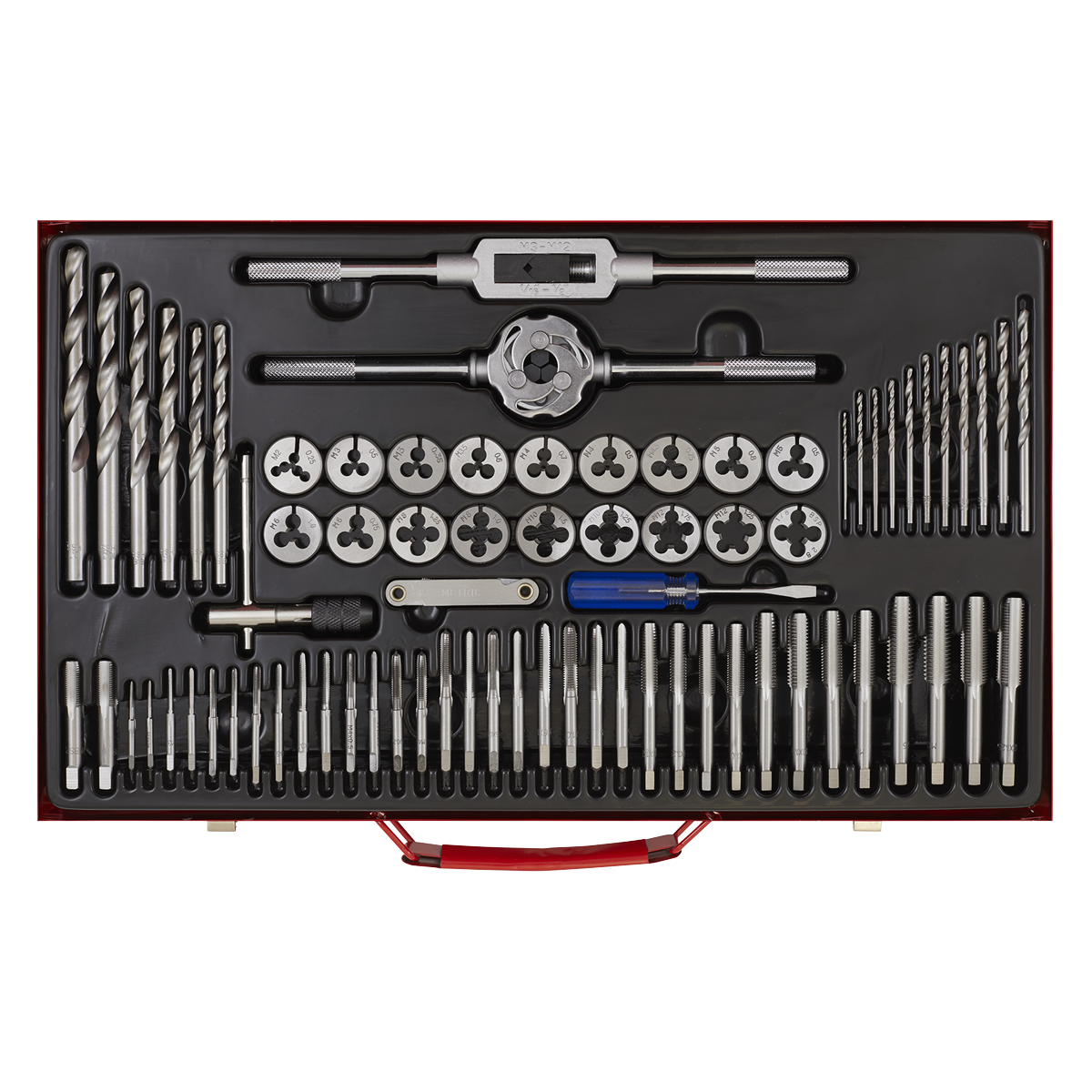 Sealey AK3076 Tap & Die Set 76pc Split Dies Metric