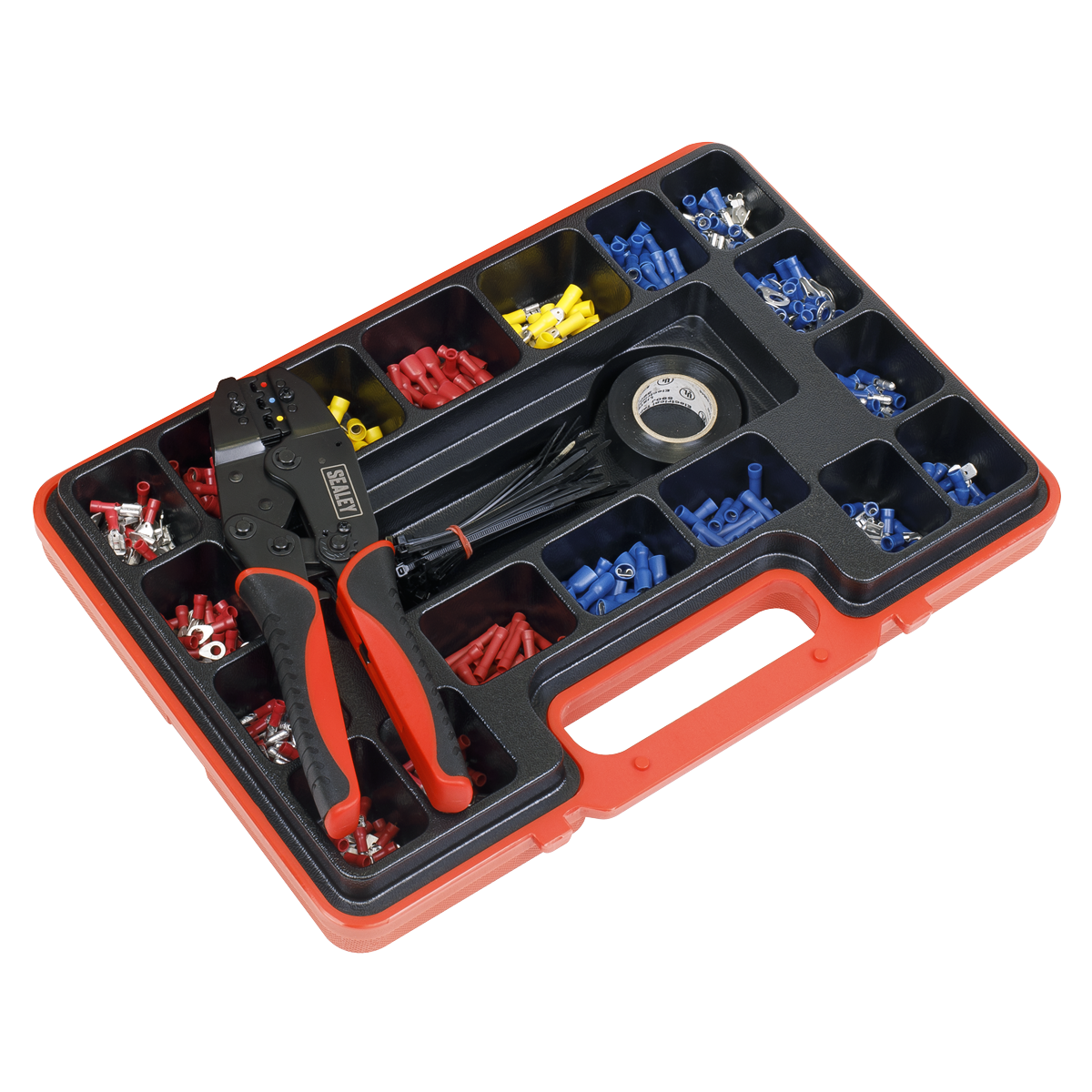 Sealey AK386 Ratchet Crimping Tool Kit 552pc