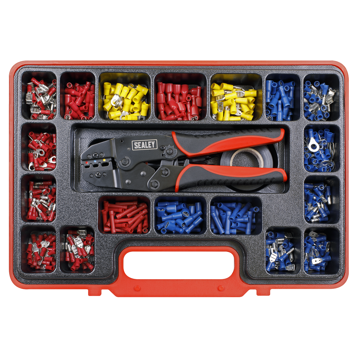 Sealey AK386 Ratchet Crimping Tool Kit 552pc
