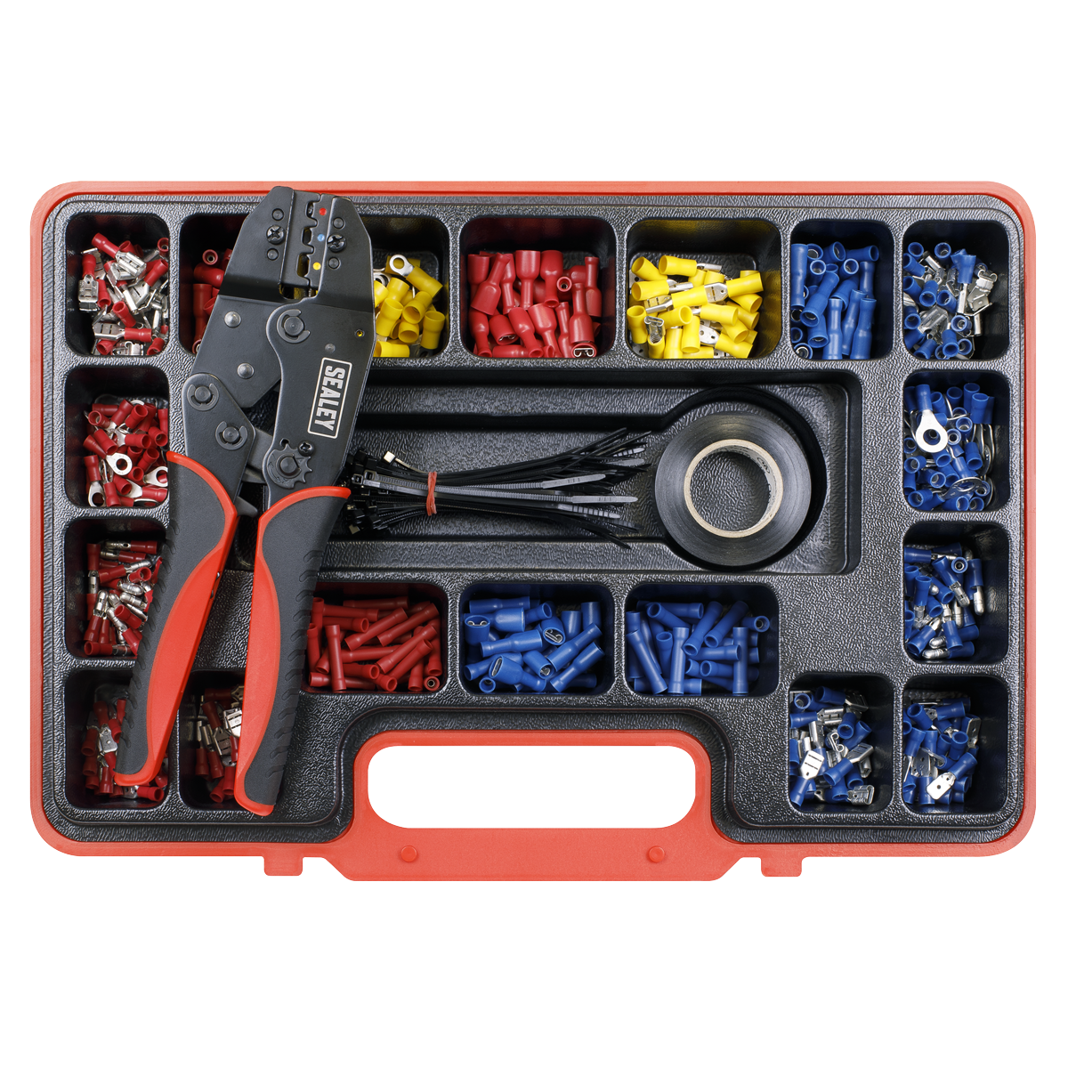Sealey AK386 Ratchet Crimping Tool Kit 552pc