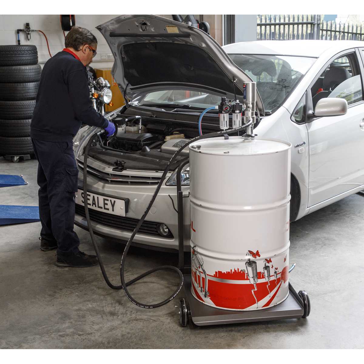 Sealey AK4561D Air Operated Oil Dispensing System