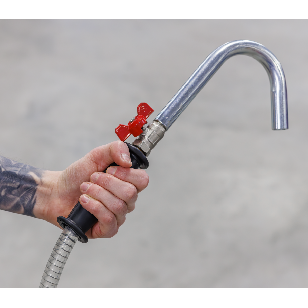 Sealey AK456DX Mobile Oil Drainer with Probes 35L Air Discharge