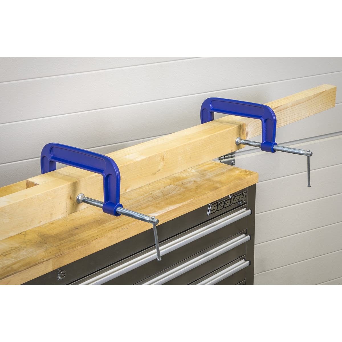 Sealey AK6006SET G-Clamp Set 4pc - 150mm & 200mm