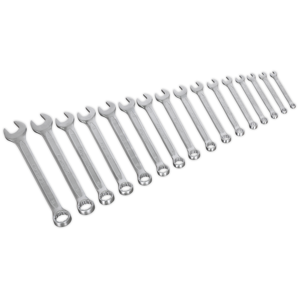 Sealey AK63255 Combination Spanner Set 16pc Metric