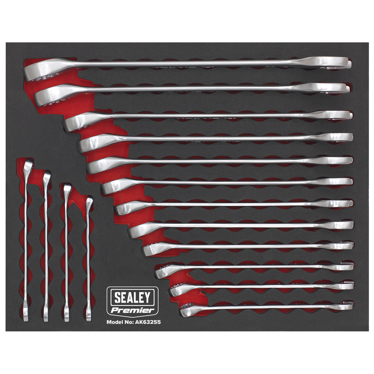 Sealey AK63255 Combination Spanner Set 16pc Metric