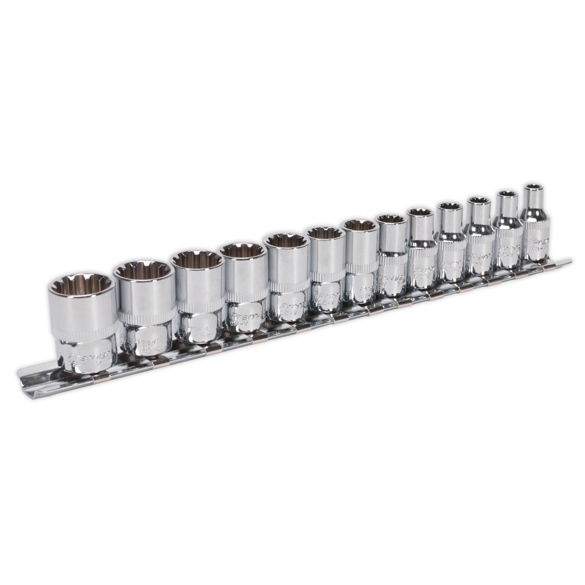 Sealey AK69813 Premier Total Drive® Socket Set 1/4"Sq Drive 13pc