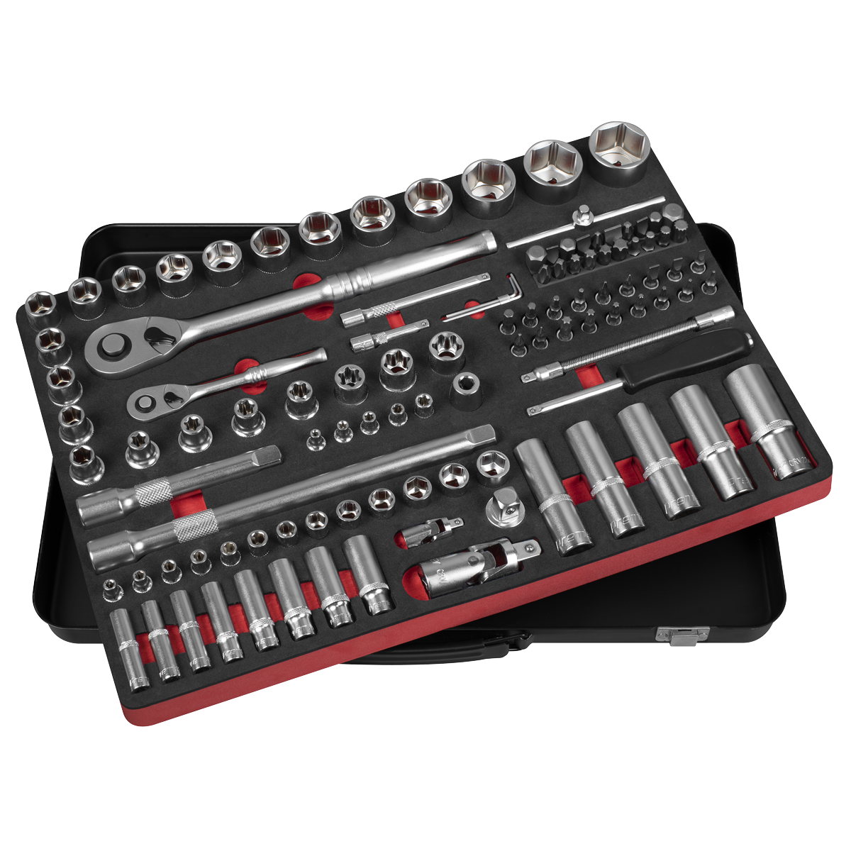 Sealey AK7926 Premier Platinum Socket Set 1/4" & 1/2"Sq Drive 108pc