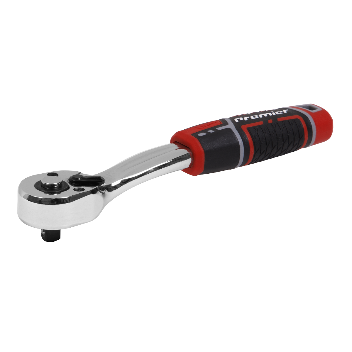 Sealey AK8937 Premier Offset Ratchet Wrench with Flip Reverse 1/4"Sq Drive