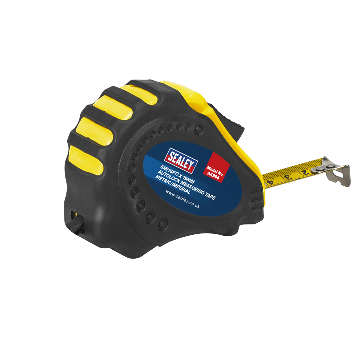 Sealey AK994 Autolock Tape Measure 5m(16ft) x 19mm - Metric/Imperial